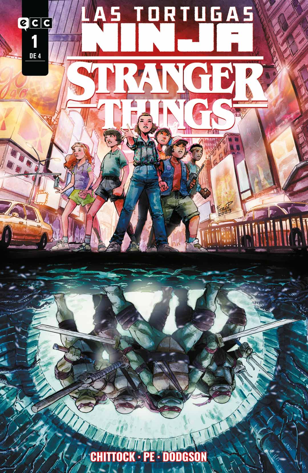 LAS TORTUGAS NINJA/STRANGER THINGS NÚM. 1 DE 4