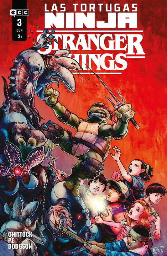 Las Tortugas Ninja Stranger Things. 3 de 4